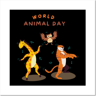 World animal day Posters and Art